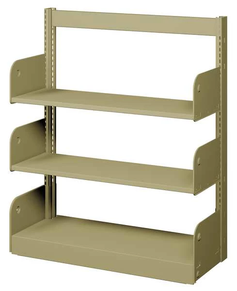 Estey Flat Shelf, Single Face, 3 Shelves