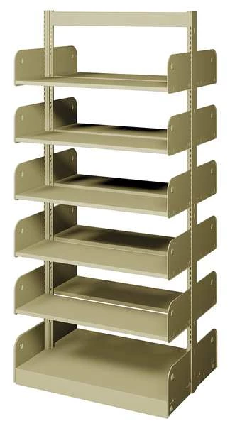 Estey Flat Shelf, Double Face, 12 Shelves