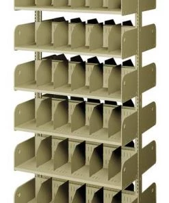 Estey Divider Shelf, Double, 12 Shelves, 20 In