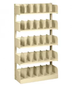 Estey Divider Shelf, Single, 5 Shelves, 12 In