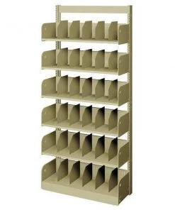 Estey Divider Shelf, Single, 6 Shelves, 10 In