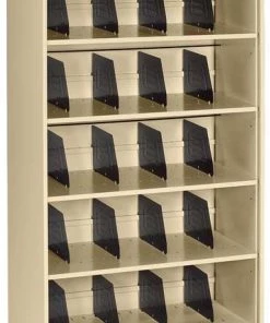 Tennsco 36" W 0 Drawer File Cabinet, Champ/Putty, Letter/Legal