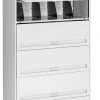 Tennsco 36" W 0 Drawer File Cabinet, Light Gray, Letter/Legal