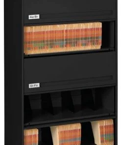 Tennsco 36" W 0 Drawer File Cabinet, Black, Letter/Legal