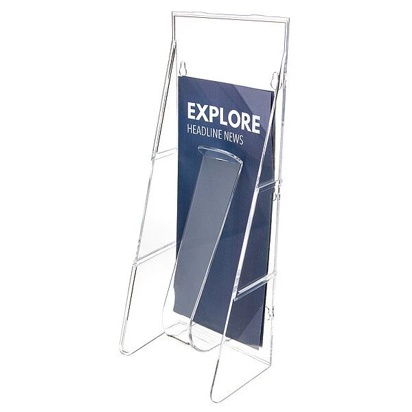 Deflecto Leaflet Holder, 1 Compartment, Clear - Image 2