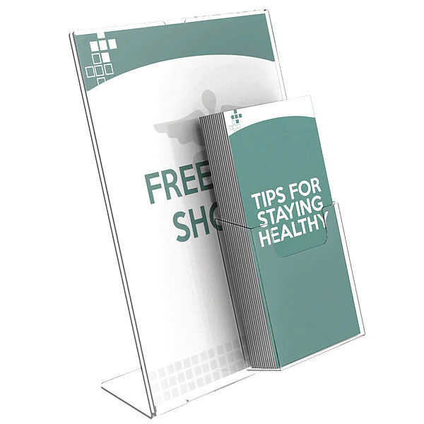 Deflecto Sign and Literature Holder, 8-1/2x11 - Image 2