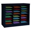 Zoro Select Horizontal Literature Organizer 24 Compartments, Black