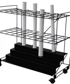 Zoro Select 35-3/8" W Roll File, Black