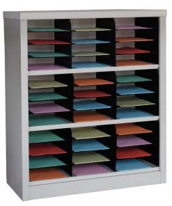 Zoro Select Horizontal Literature Organizer 36 Compartments, Tan
