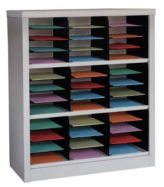 Zoro Select Horizontal Literature Organizer 36 Compartments, Tan