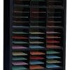 Zoro Select Vertical Literature Organizer 72 Compartments, Black