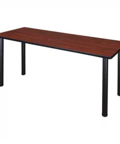 Kee Training Table, 60", Cherry Black Legs