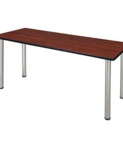 Kee Training Table, 72", Cherry Chrome Legs