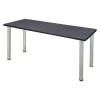 Kee Training Table, 72", Grey Chrome Legs