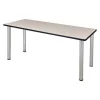 Kee Training Table, 72", Maple Chrome Legs
