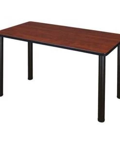 Kee Training Table, 48", Cherry Black Legs