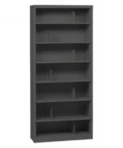 Tennsco Bookcase, Gray, 38" x 12" x 84"