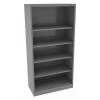 Tennsco Bookcase, Gray, Welded, 36" x 18" x 72"