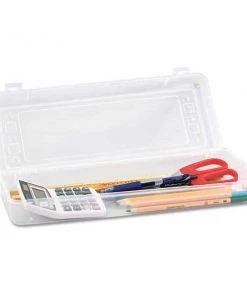 Innovative Storage Designs Stretch Art Box, 13.25" X 5" X 2.3", Clear Top, Polypropylene