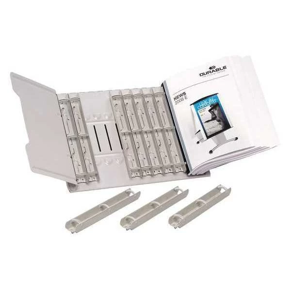 Durable Catalog Display Rack, 12 Section, Gray