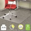 Deflecto Chair Mat 36"x48", Traditional Lip Shape, Clear, for Carpet