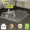 Deflecto Chair Mat 36"x48", Traditional Lip Shape, Clear, for Carpet