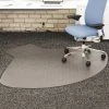 Deflecto Chair Mat 60"x66", Workstation Shape, Clear, for Carpet