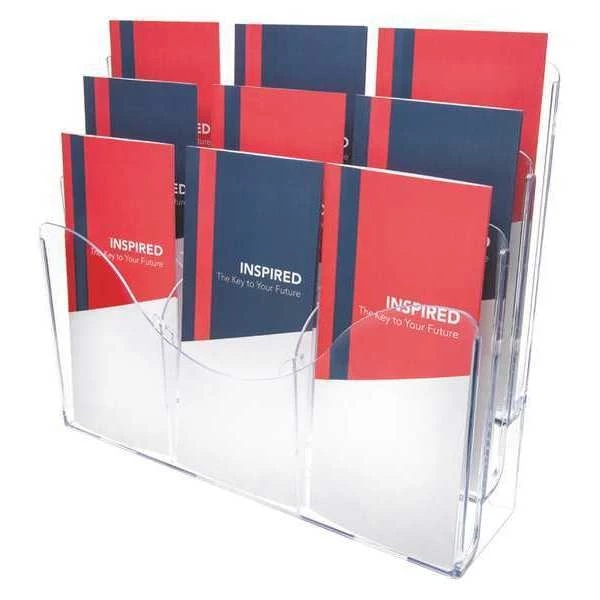 Deflecto Document Organizer, 6 Divider, 3 Tier, Clr