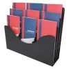 Deflecto Document Organizer, 6 Divider, 3 Tier, Blk
