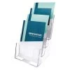 Deflecto Docuholder, 4 Pockets, Clear