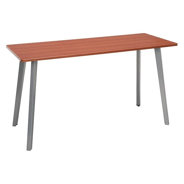 Ofm Computer Desk, 55" D, 24" W, 29" H, Cherry, Medium Density Fiberboard