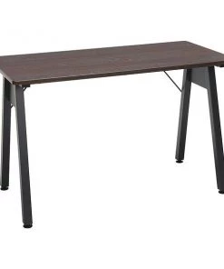 Ofm Table Desk, 47.24" D, 23.62" W, 28.94" H, Black/Wenge, Medium Density Fiberboard