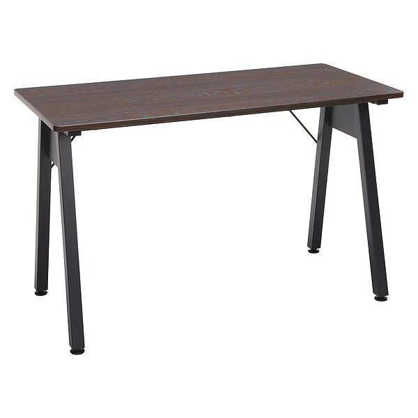 Ofm Table Desk, 47.24" D, 23.62" W, 28.94" H, Black/Wenge, Medium Density Fiberboard