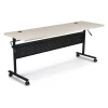 Essential Rectangle Economy Flipper Table, Gray Elm, 72" W, 29-1/2" H, Wood Top, Gray