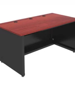 Versa Products Enclosed Classroom Desk, 30" D, 60" W, 29" to 31" H, Gray, Laminated Wood