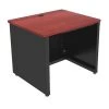 Versa Products Enclosed Classroom Desk, 24" D, 36" W, 29" to 31" H, Cherry, Laminated Wood