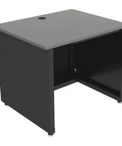 Versa Products Enclosed Classroom Desk, 24" D, 36" W, 29" to 31" H, Gray, Laminated Wood