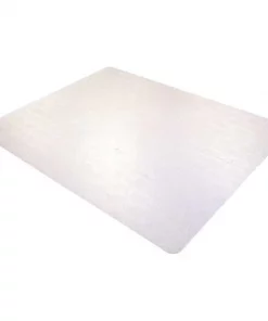 Floortex Chair Mat 47"x35", Rectangular Shape, Clear, for Hard Floor