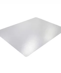 Floortex Chair Mat 38"x39", Nonagon Shape, Clear, for Hard Floor