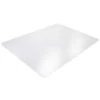 Floortex Chair Mat 47"x35", Rectangular Shape, Clear, for Hard Floor