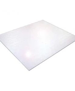 Floortex Chair Mat 39"x49", Contoured Shape, Clear, for Carpet