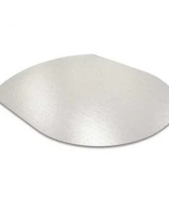 Floortex Chair Mat 38"x39", Nonagon Shape, Clear, for Carpet