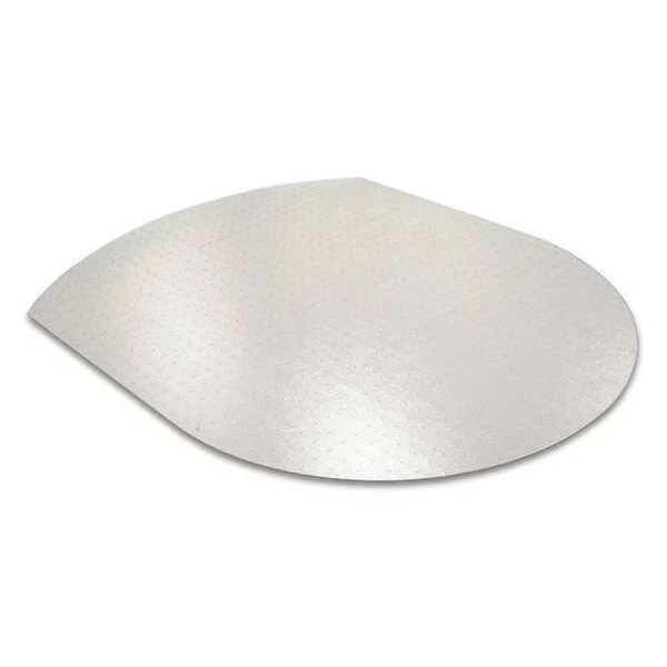 Floortex Chair Mat 38"x39", Nonagon Shape, Clear, for Carpet