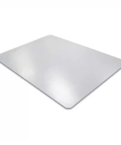 Floortex Chair Mat 45"x53", Traditional Lip Shape, Clear, for Carpet