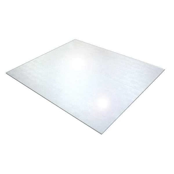 Floortex Chair Mat 46"x53", Rectangular Shape, Clear, for Hard Floor