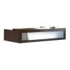 Mayline Reception Desk, 42" D, 72" W, 15-5/8" H, Mocha, MDF (Medium Density Fiberboard) - Platform