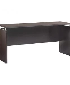 Mayline Credenza, 20" D, 72" W, 29-1/2" H, Mocha, MDF (Medium Density Fiberboard) - Platform