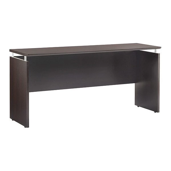 Mayline Credenza, 20" D, 72" W, 29-1/2" H, Mocha, MDF (Medium Density Fiberboard) - Platform