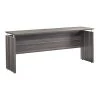 Mayline Credenza, 20" D, 72" W, 29-1/2" H, Gray Steel, MDF (Medium Density Fiberboard) - Platform