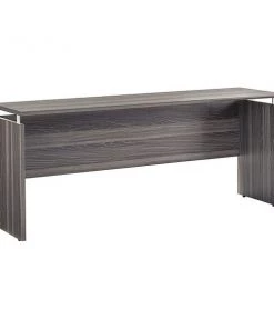 Mayline Credenza, 20" D, 72" W, 29-1/2" H, Gray Steel, MDF (Medium Density Fiberboard) - Platform